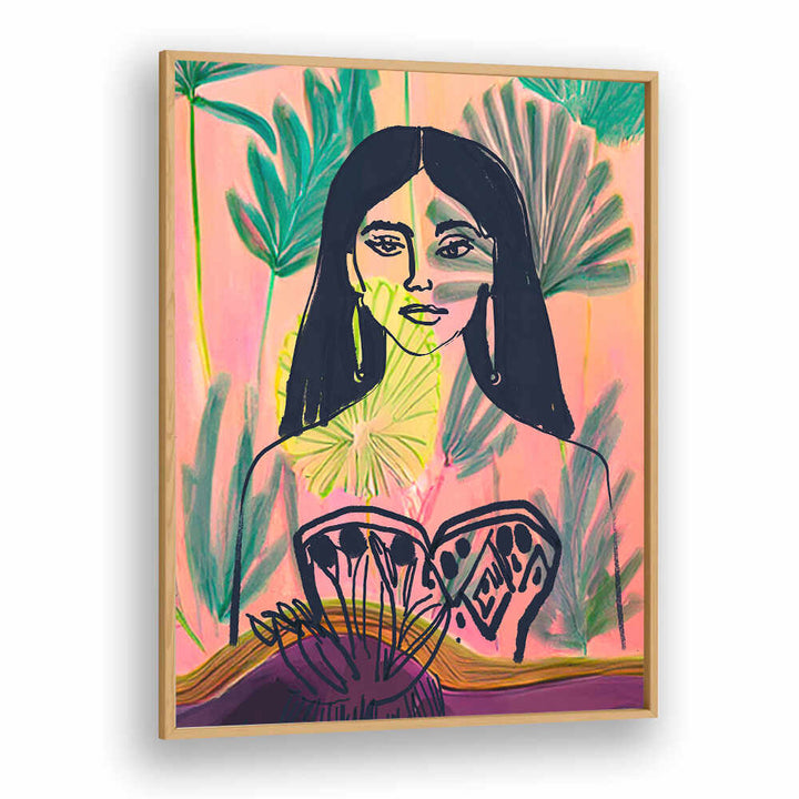 PALM GARDEN GODDESS , PORTRAITS & FIGURATIVE ILLUSTRATIONS
