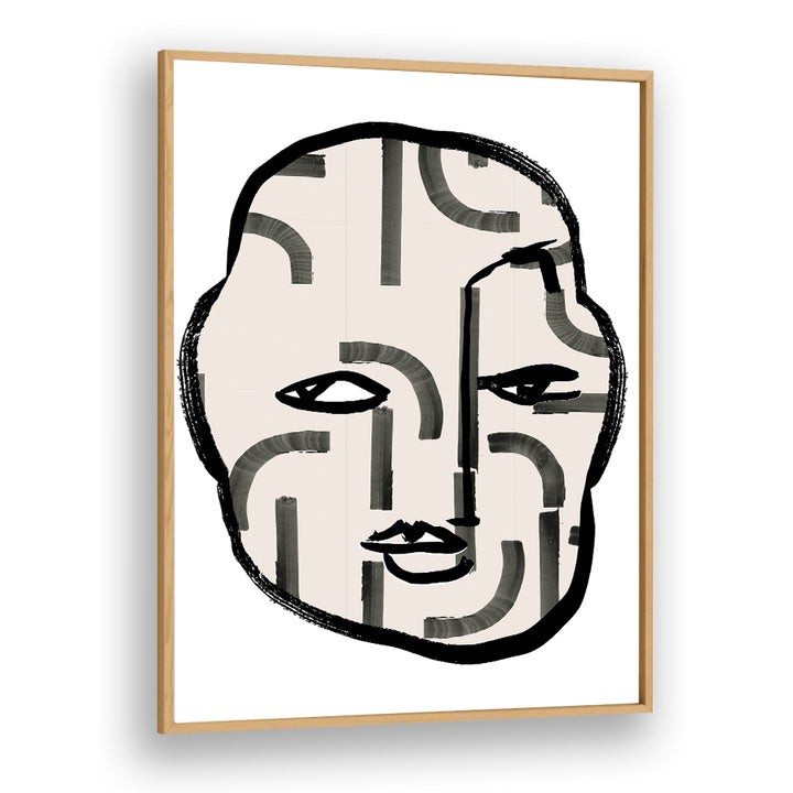 Stylish PATTERN HEAD II, PORTRAITS artwork enhances creativity for artists and designers at Oakwood Plain.