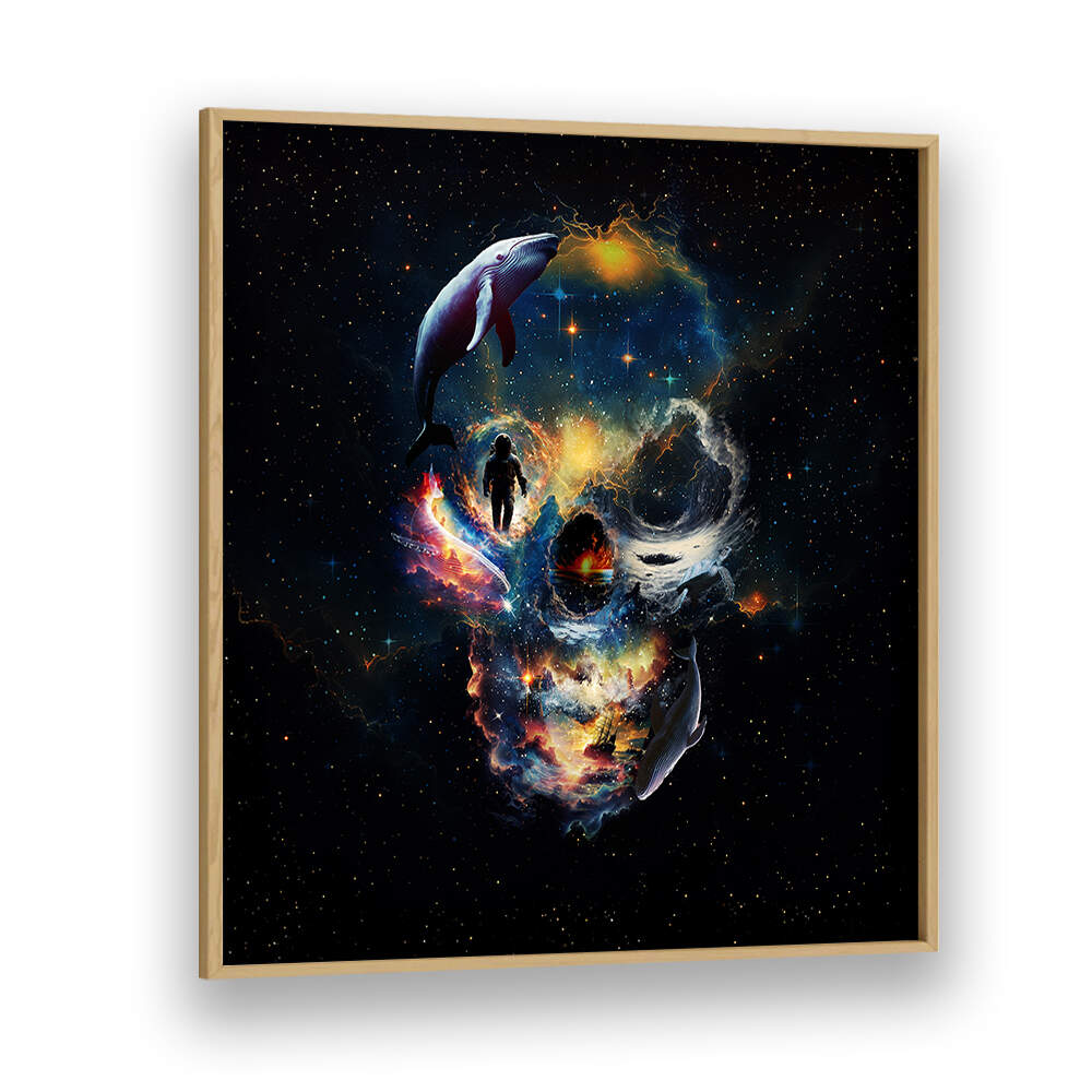 PORTAL SKULL , SURREAL ART PRINTS