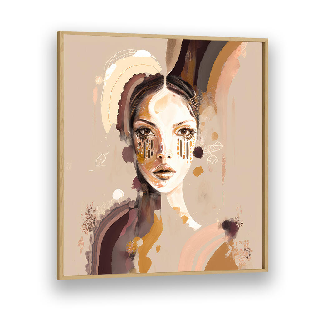 PORTRAIT OF A WOMAN WITH A SERENE EXPRESSION , PORTRAITS & FIGURATIVE ILLUSTRATIONS