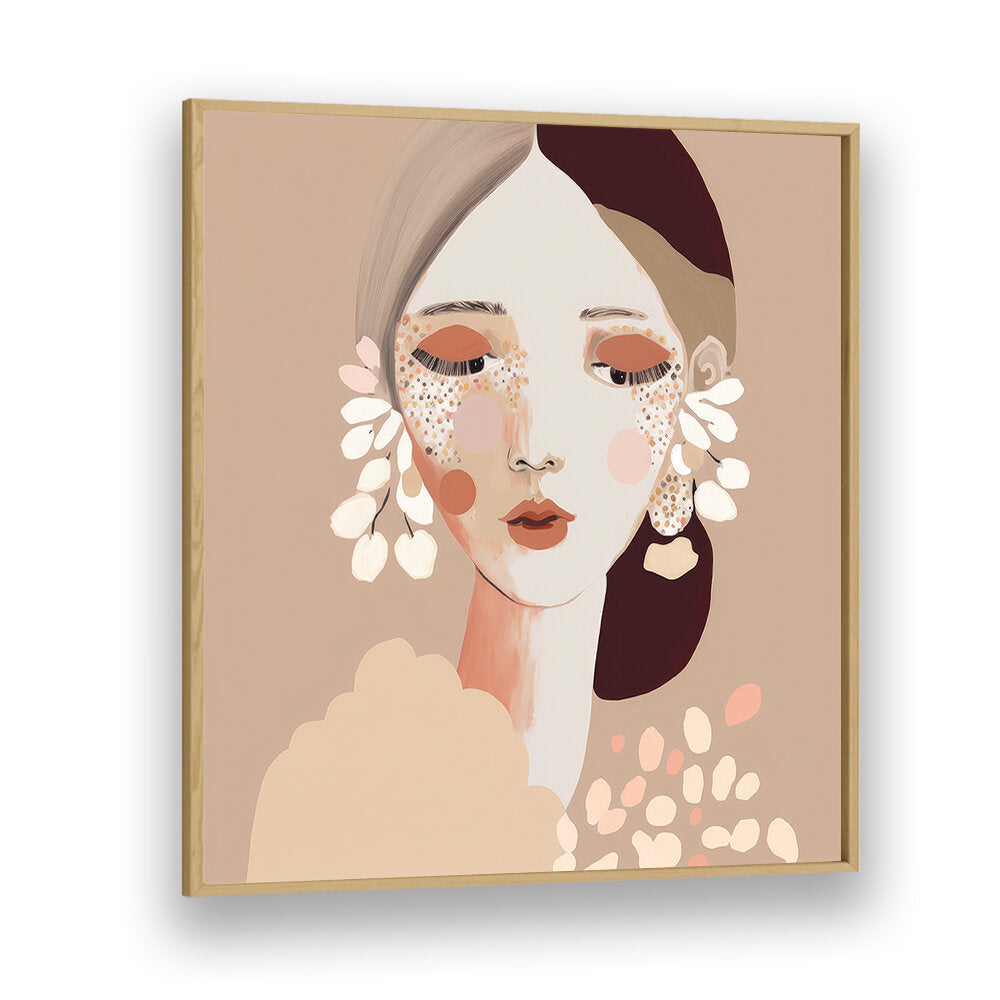 PORTRAIT OF A WOMAN WITH A CALM EXPRESSION , PORTRAITS & FIGURATIVE ILLUSTRATIONS