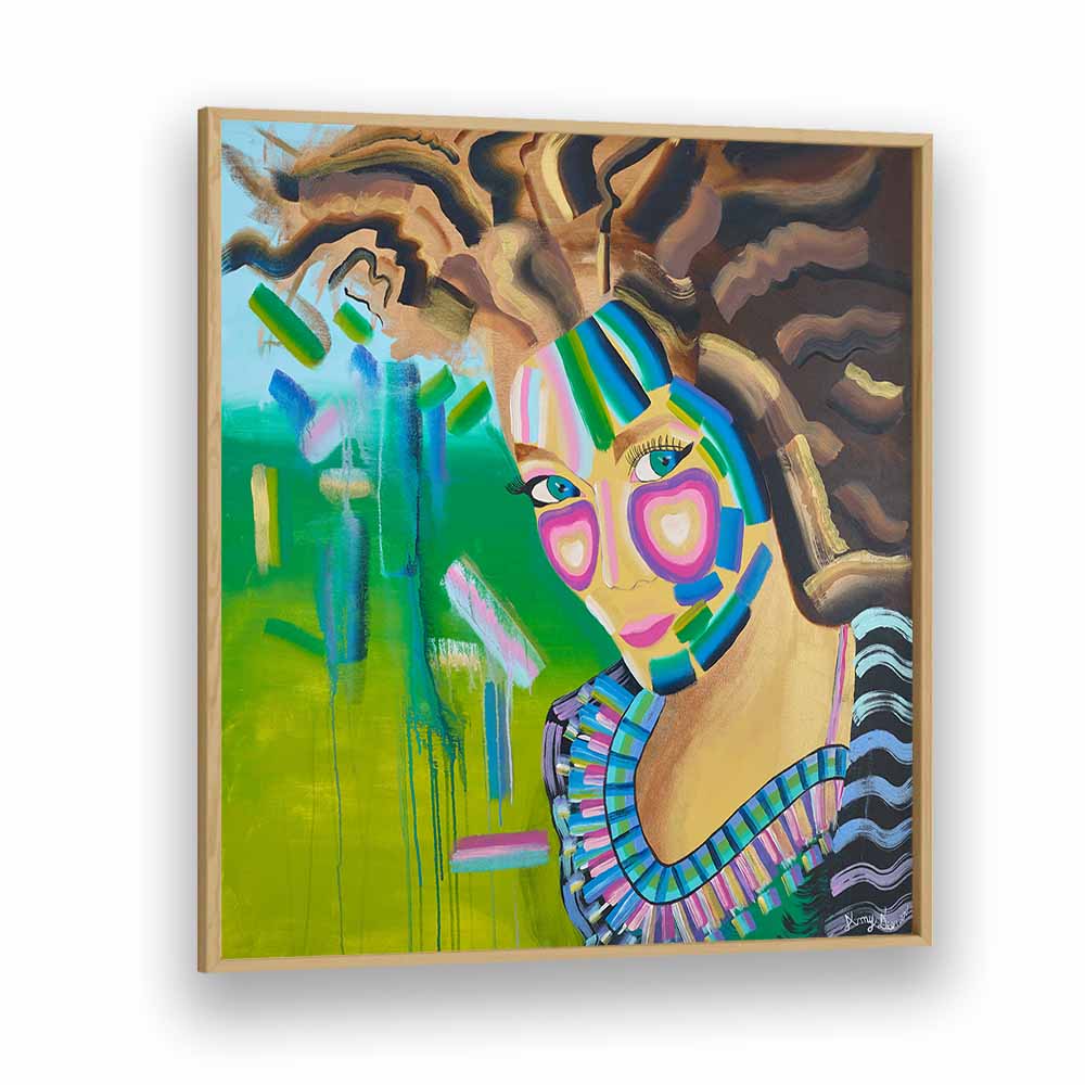 Vibrant PRINCESS, PORTRAITS artwork showcasing abstract emotions and intricate illustrations, perfect for any art lover.