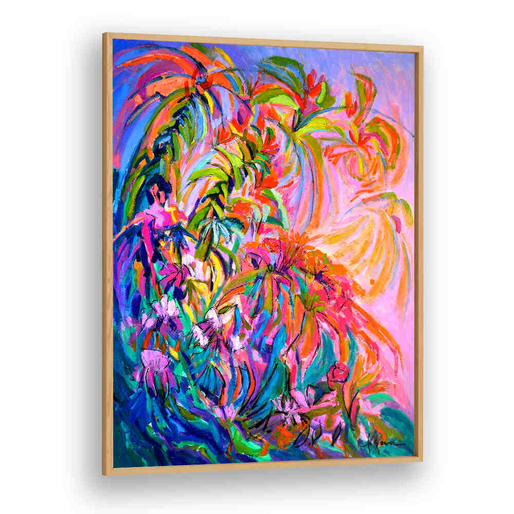 RADIANT FLORAL BALLET , ABSTRACT PAINTINGS