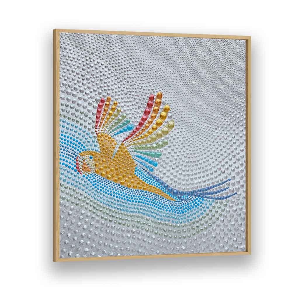 Colorful RAINBOW PARROT FLIGHT, KIDS ROOM PAINTINGS brighten up any child's room with vibrant designs and charm.