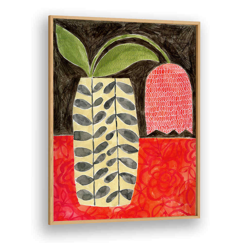 RED TULIP IN A MODERN VASE