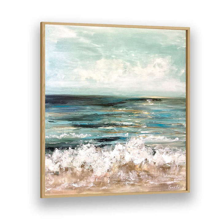 Serene seascape landscape paintings in soothing colors, perfect for enhancing tranquility in your space.