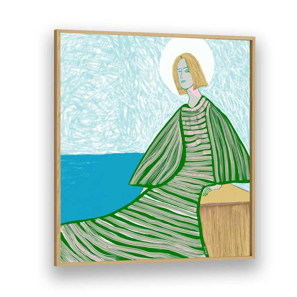 SERENE WOMAN BY WATER