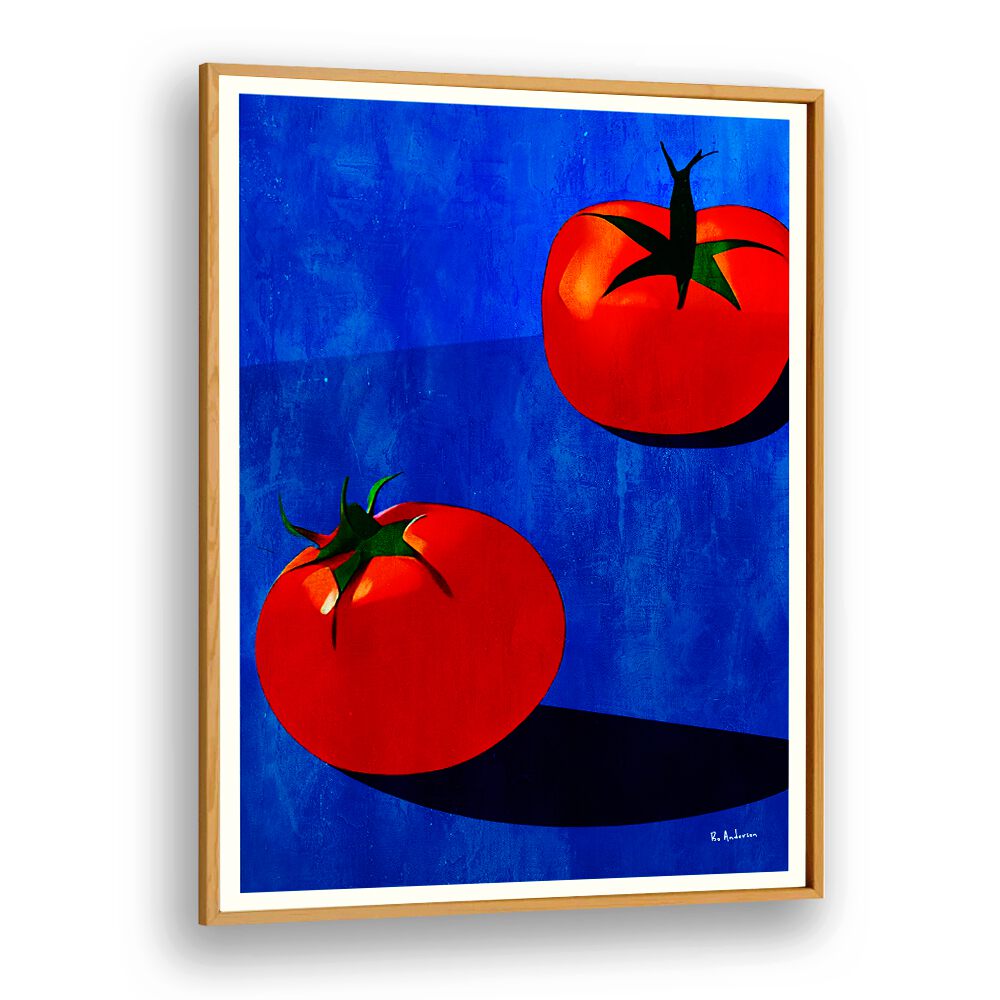 Charming DEUX TOMATES Kitchen Posters featuring vibrant red tomatoes, perfect for elevating your kitchen decor.