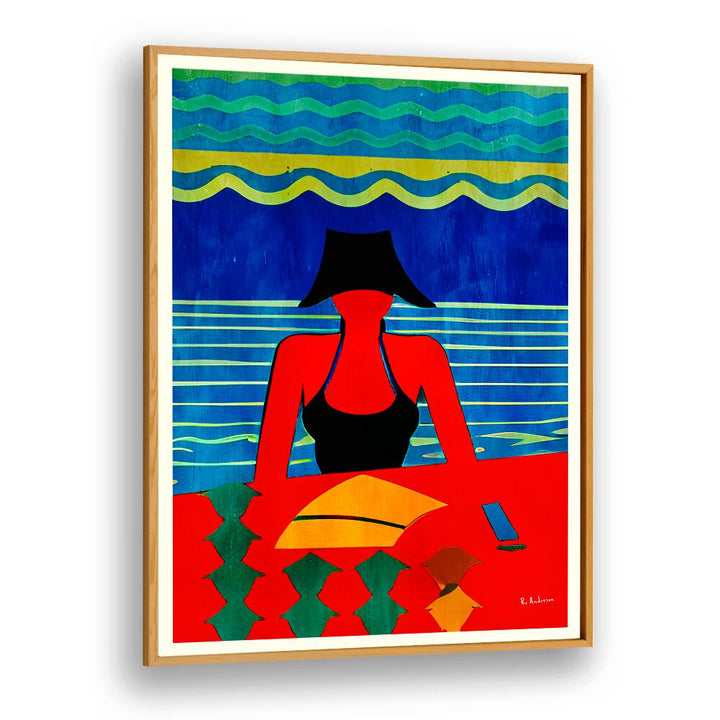 Vibrant READING, BEACH PAINTINGS art piece featuring a serene beach scene perfect for home decor inspiration.