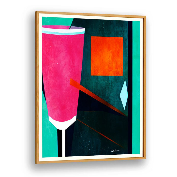 Vibrant MON PETITE CREMENT ROSEITU, BAR art piece captures the lively essence of urban bars and cafés.