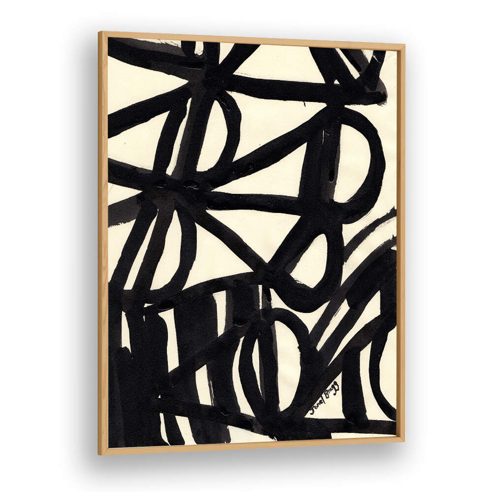 SHAPES AND LINES IN INK II ,ABSTRACT PAINTINGS