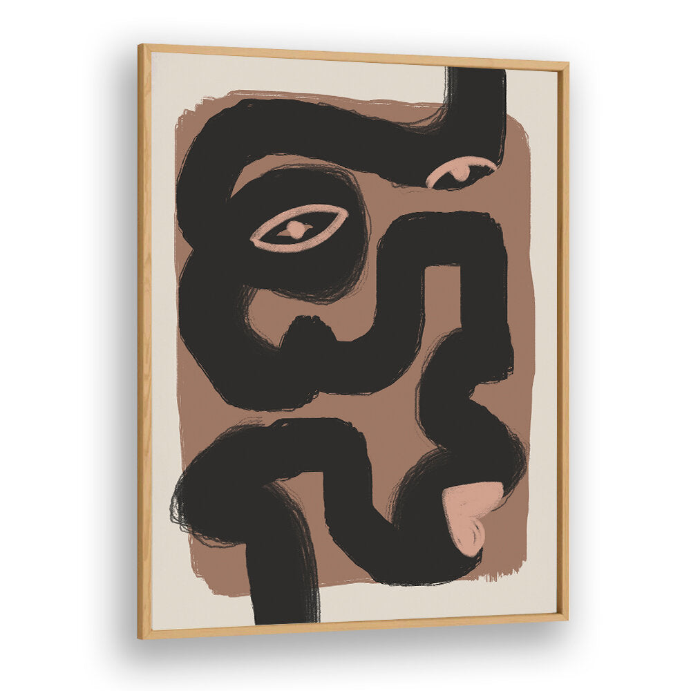 ABSTRACT BLACK PORTRAIT , ABSTRACT PAINTINGS