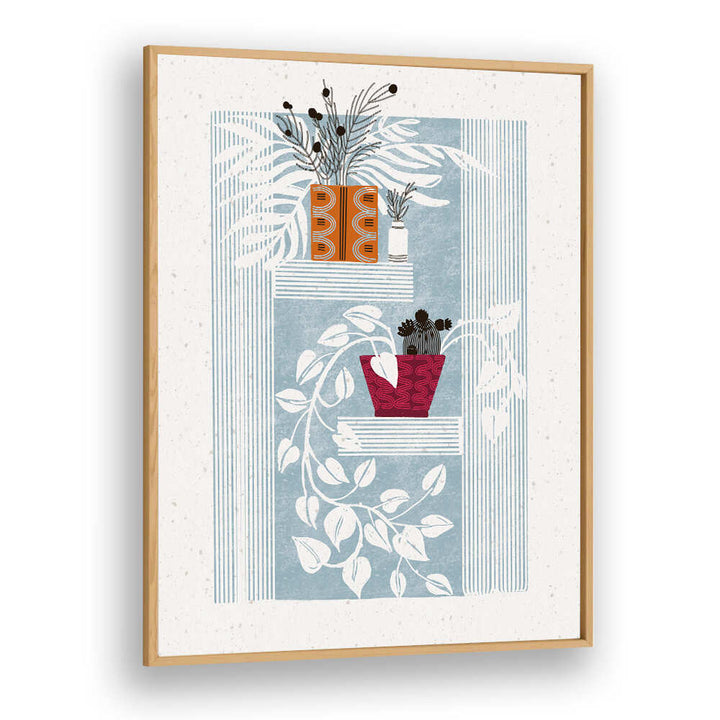 SHELVED SERENITY , FLORAL FLOWER PAINTINGS