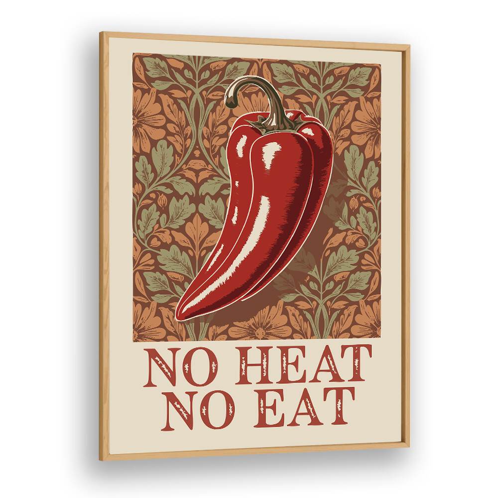 Decorate your kitchen with the SPICY ELEGANCE, KITCHEN POSTERS featuring a vibrant chili pepper design.