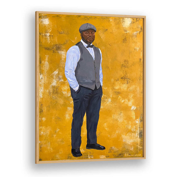 STYLISH MAN IN A CLASSIC OUTFIT , PORTRAITS & FIGURATIVE ILLUSTRATIONS