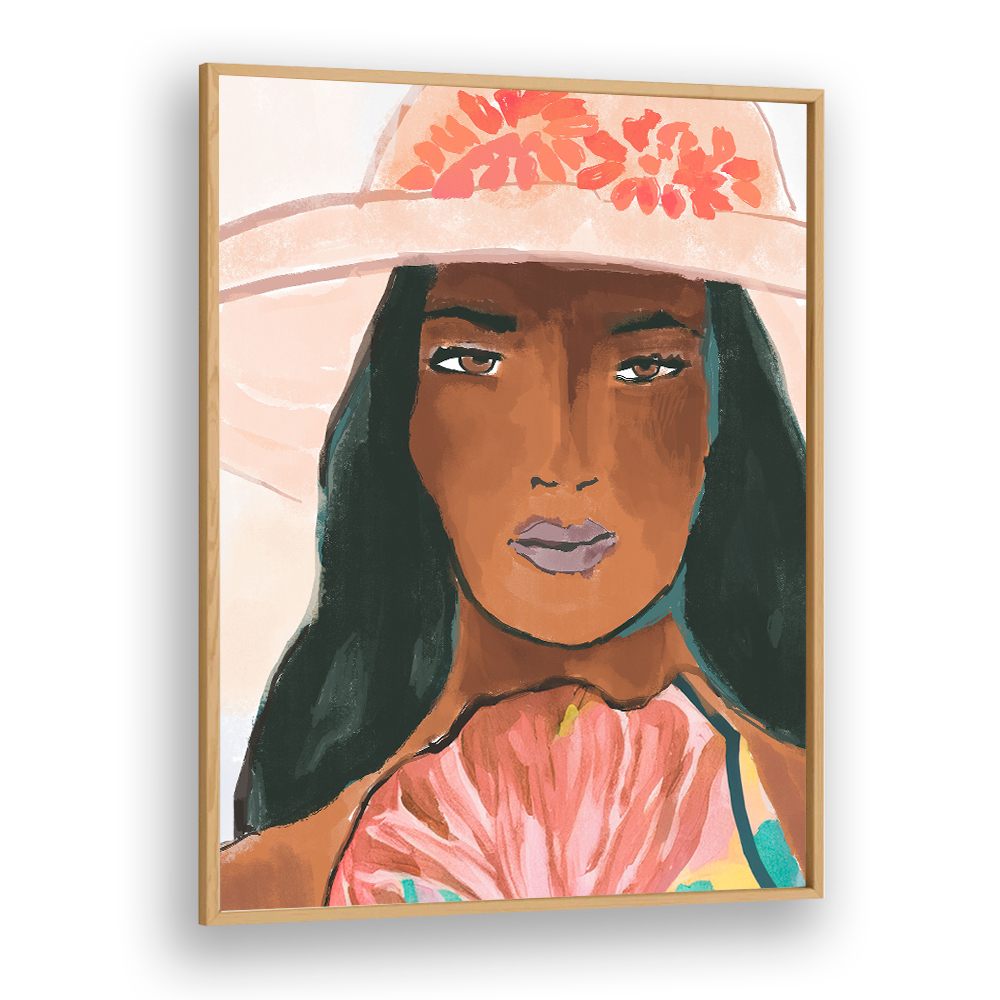 STYLISH WOMAN FLORAL HAT