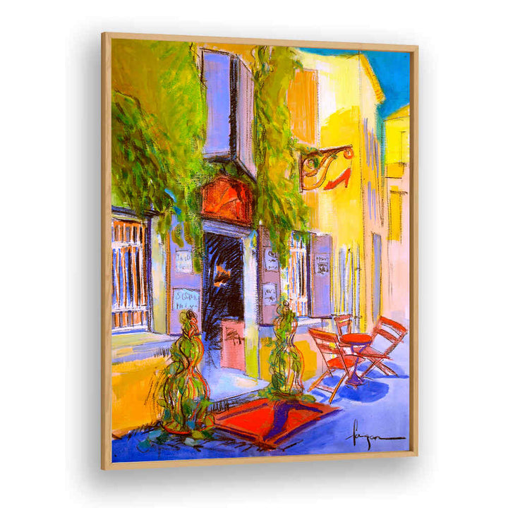 SUNNY COURTYARD CAFE , ABSTRACT PAINTINGS
