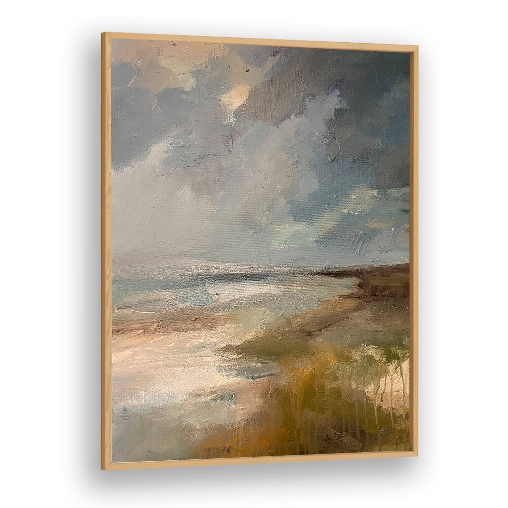Discover the beauty of SERENE OCEAN DRAMATIC SKY, LANDSCAPE PAINTINGS, enhancing your space with stunning colors.