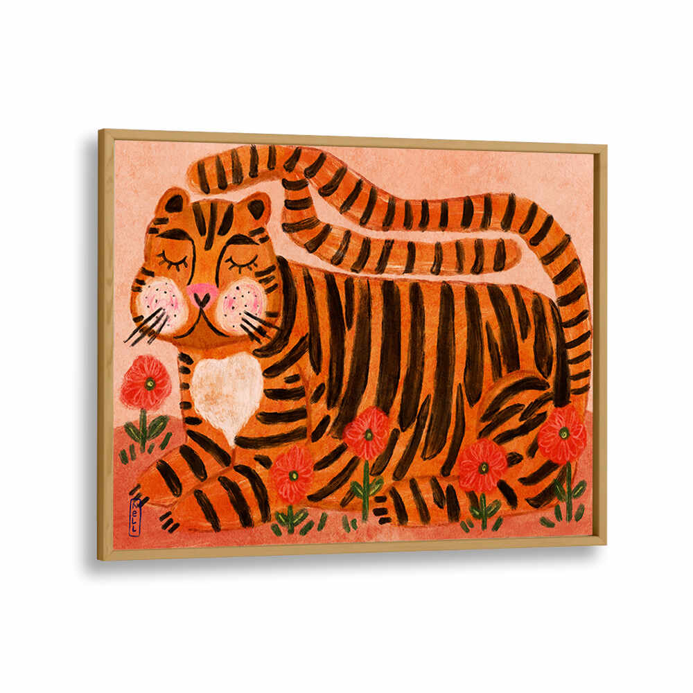 SLEEPING TIGER , KIDS ROOM PAINTINGS