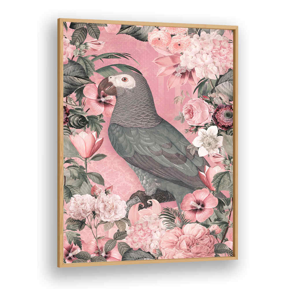 THE PARROTS PARADISE GARDEN I , ANIMAL PAINTINGS