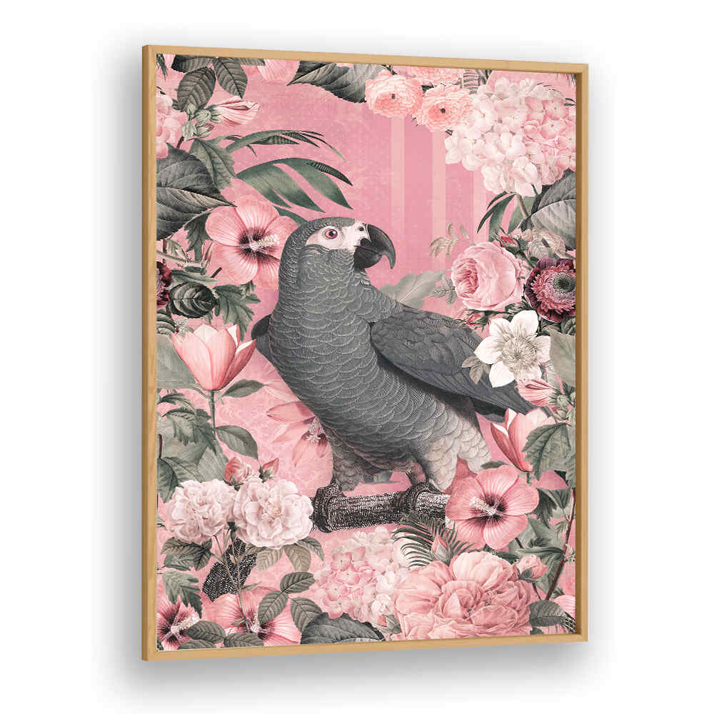 THE PARROTS PARADISE GARDEN II , ANIMAL PAINTINGS