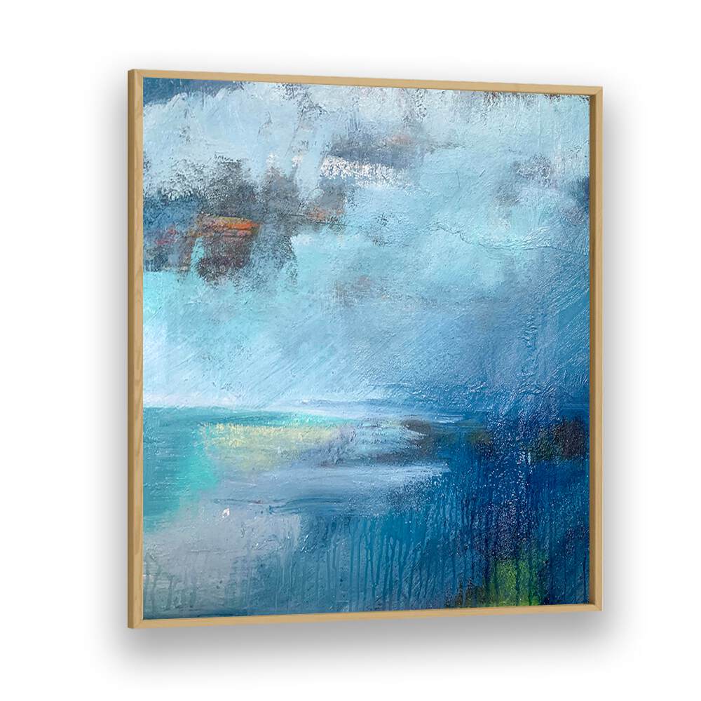 Elegant TRANQUIL SEASCAPE PAINTING, capturing calm waters, perfect for modern spaces. Ideal ABSTRACT PAINTINGS for serenity.