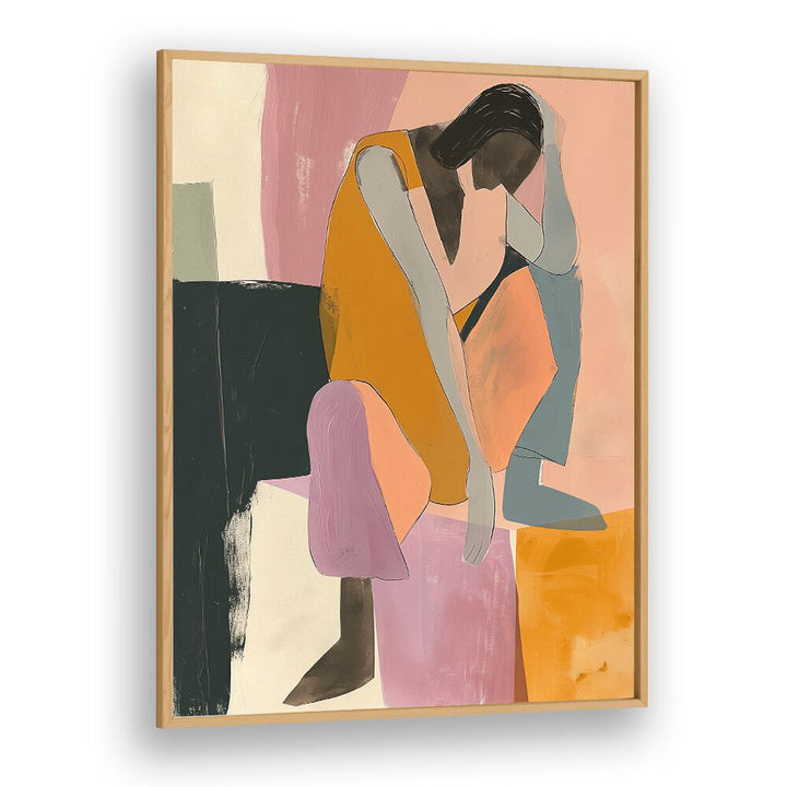 Stylish artwork featuring abstract figurative illustrations for THE WALL, PORTRAITS by Oakwoodplain.
