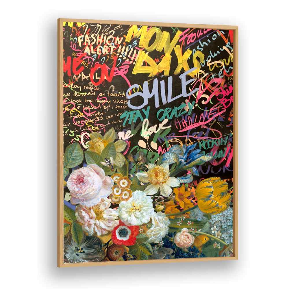 VIBRANT FLOWERS GRAFFITI