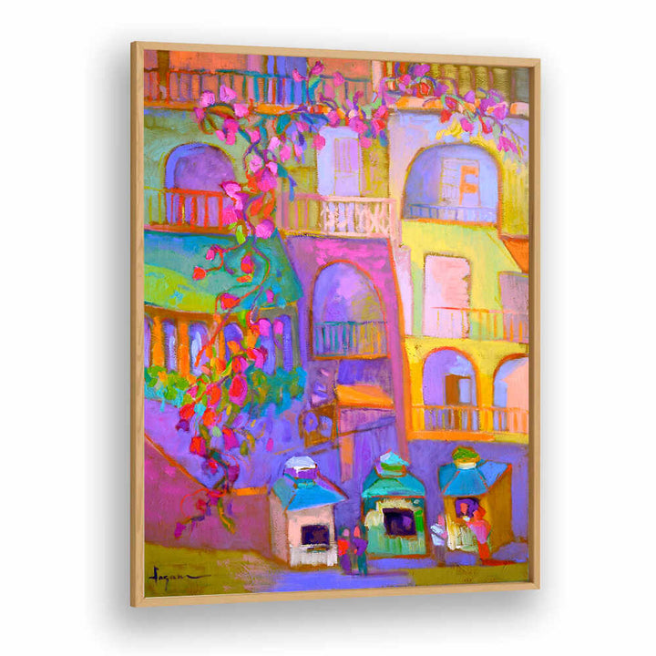 VIBRANT STREETSCAPE , ABSTRACT PAINTINGS