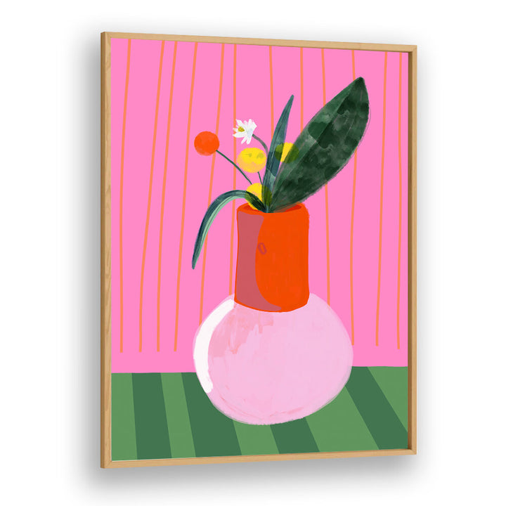 VIBRANT VASE DISPLAY , FLORAL FLOWER PAINTINGS