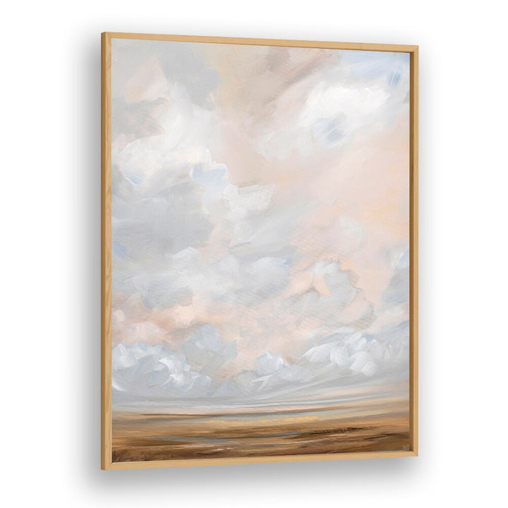 Warm October, abstract paintings showcasing soft clouds and earthy tones, perfect for autumn decor. Ideal for cozy spaces.