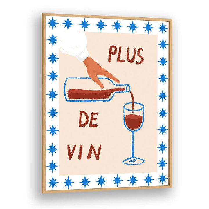 Oakwood Plain WINE POUR DELIGHT , BAR artwork featuring wine pour for bar & cafe decor