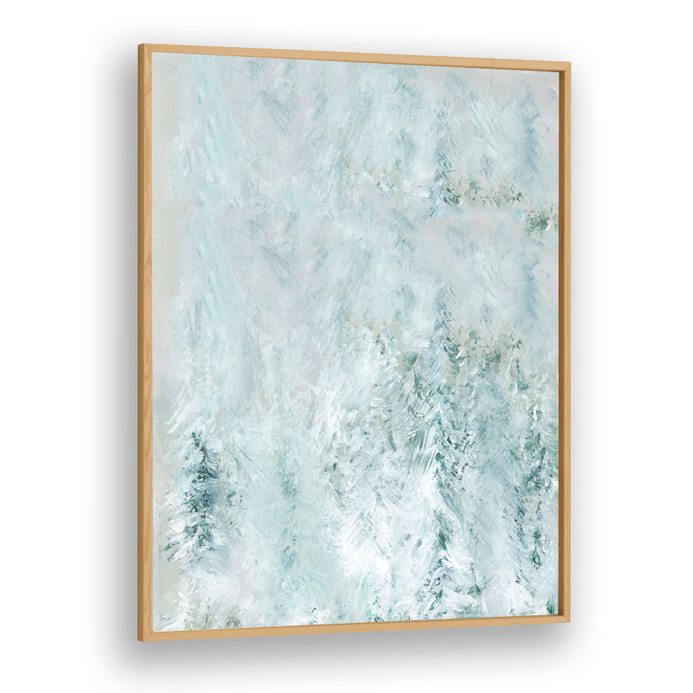 Serene abstract art, WINTER WHITE FOREST I , ABSTRACT PAINTINGS, perfect for adding tranquility to your decor.