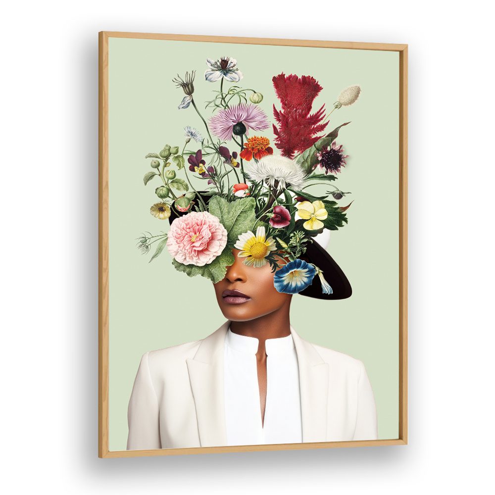 WOMAN FLORAL HEADDRESS