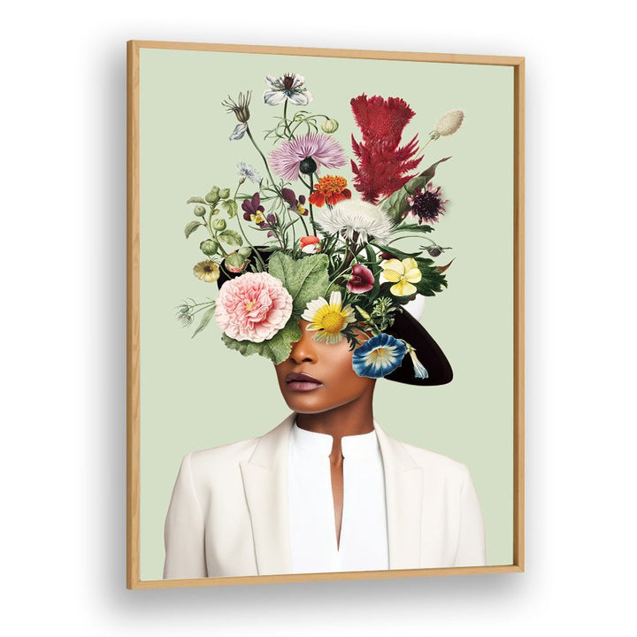 WOMAN FLORAL HEADDRESS
