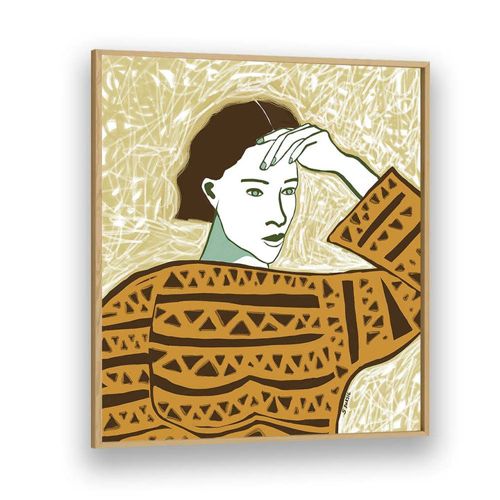 WOMAN WITH PENSIVE GAZE