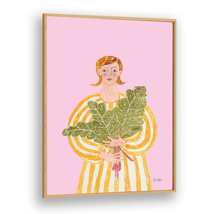 WOMAN WITH MANGOLD , PORTRAITS & FIGURATIVE ILLUSTRATIONS