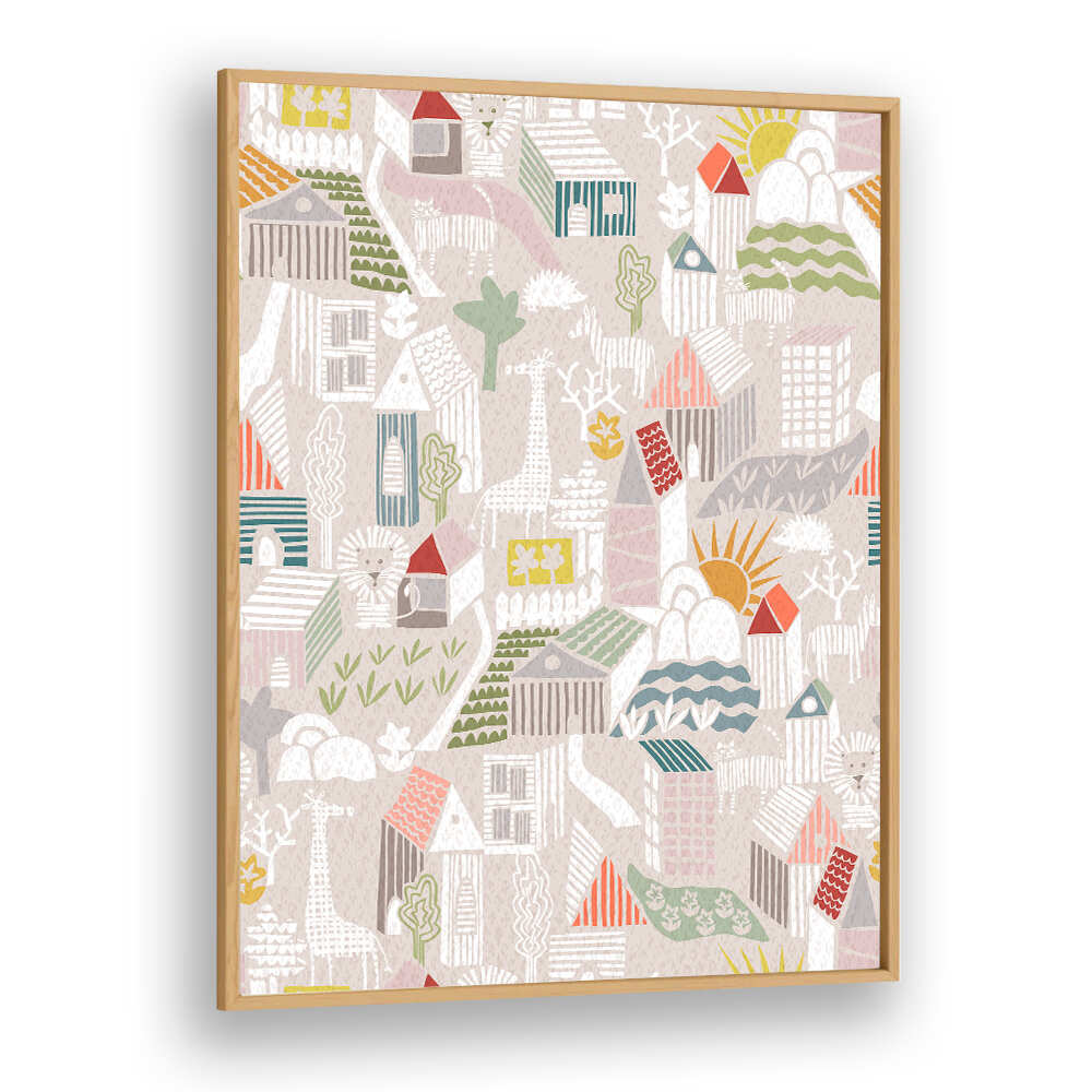 Whimsical **Animals Hiding, Kids Room Paintings** bring imagination to life, perfect for nurseries or playrooms.