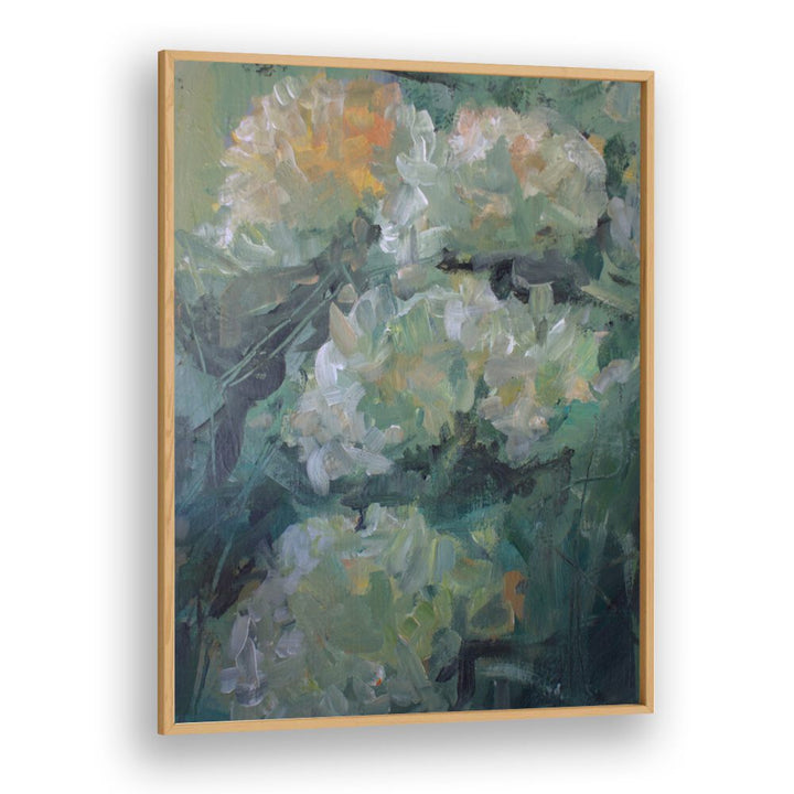 Vibrant hydrangea flowers in abstract style, perfect for elevating your space with stunning art pieces. HYDRANGEA FLOWERS, ABSTRACT PAINTINGS.