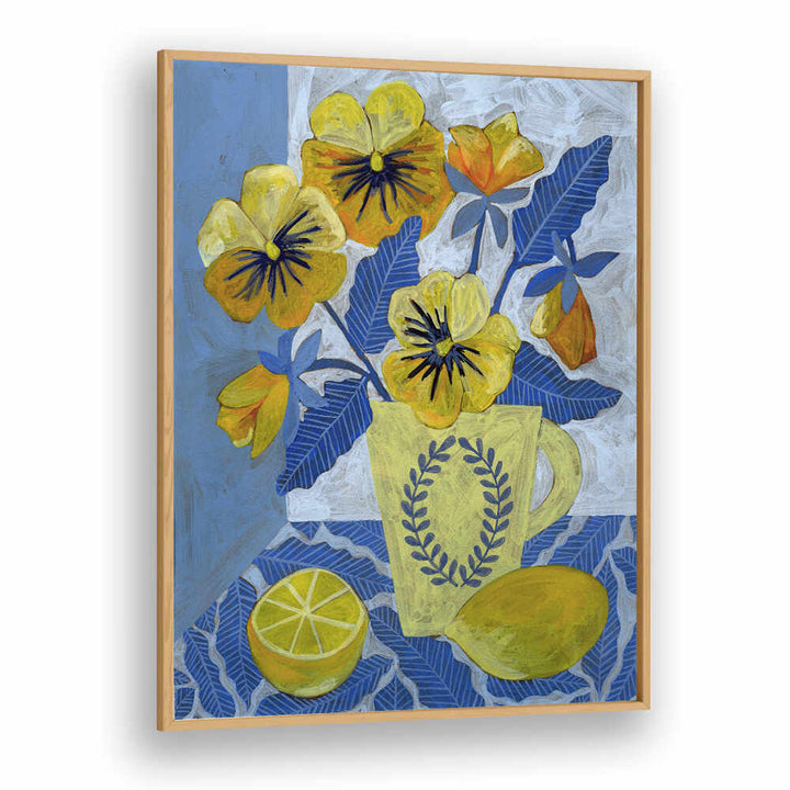 YELLOW PANSIES AND LEMONS