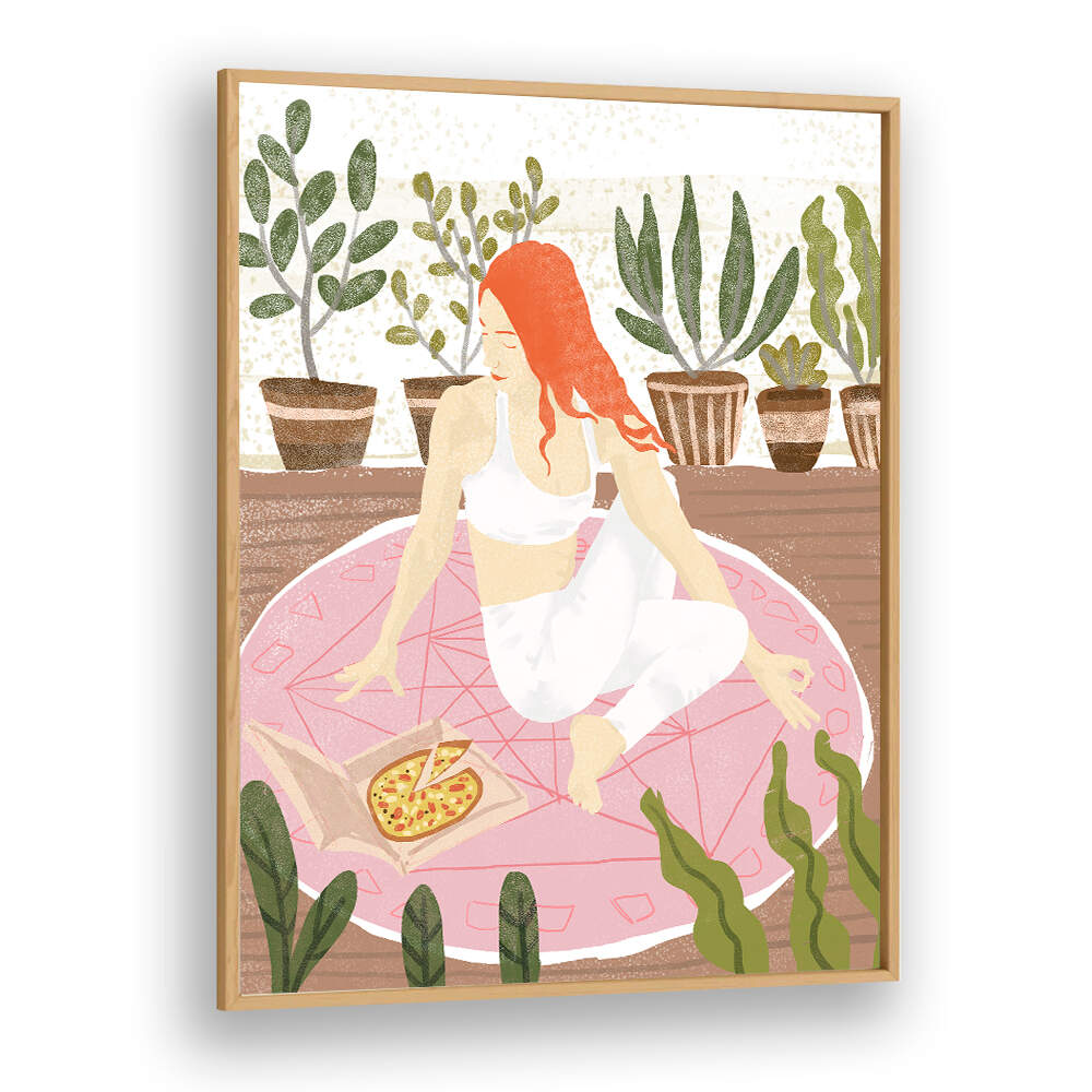 YOGA + PIZZA , PORTRAITS & FIGURATIVE ILLUSTRATIONS
