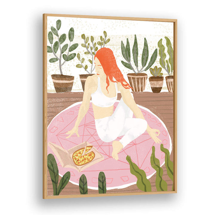 YOGA + PIZZA , PORTRAITS & FIGURATIVE ILLUSTRATIONS