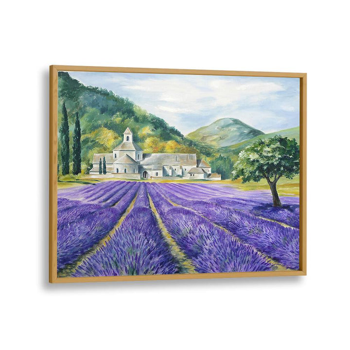 Breathtaking Lavender Field Serenity, Landscape Paintings evoke tranquility, enhancing your space with natural beauty.