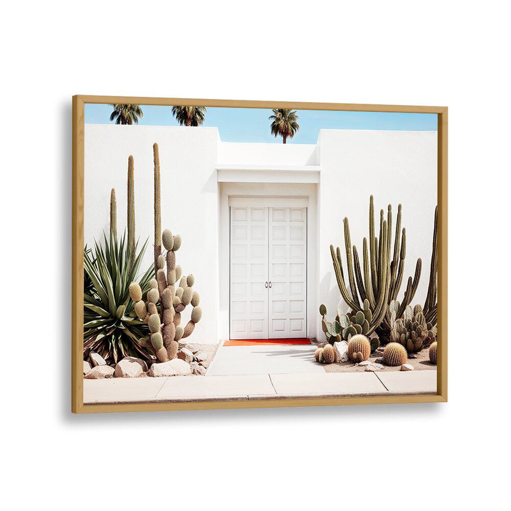 Stunning WHITE MID-CENTURY MODERN HOUSE with beach paintings, showcasing timeless elegance and contemporary design.