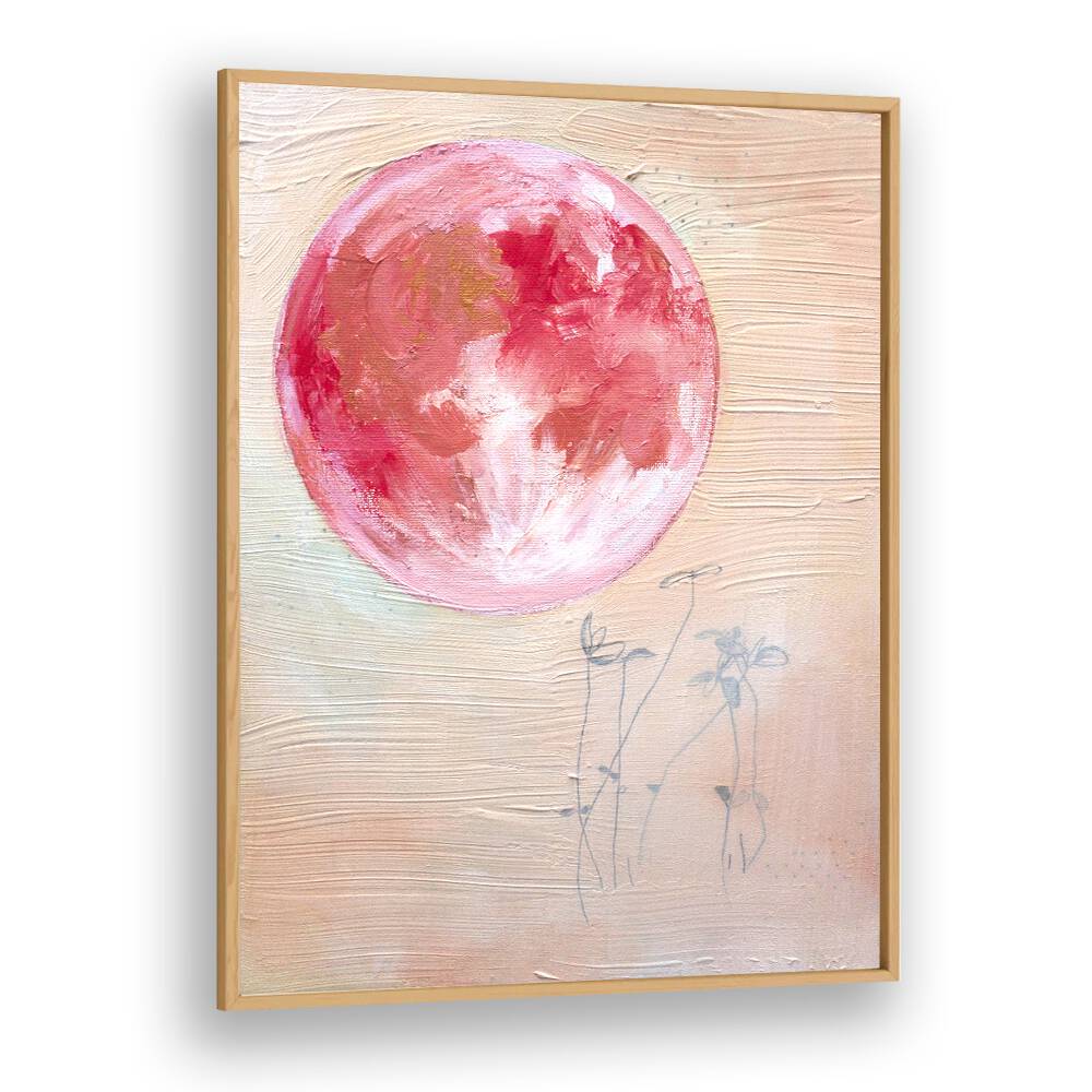 PINK MOON SMALL , LANDSCAPE PAINTINGS