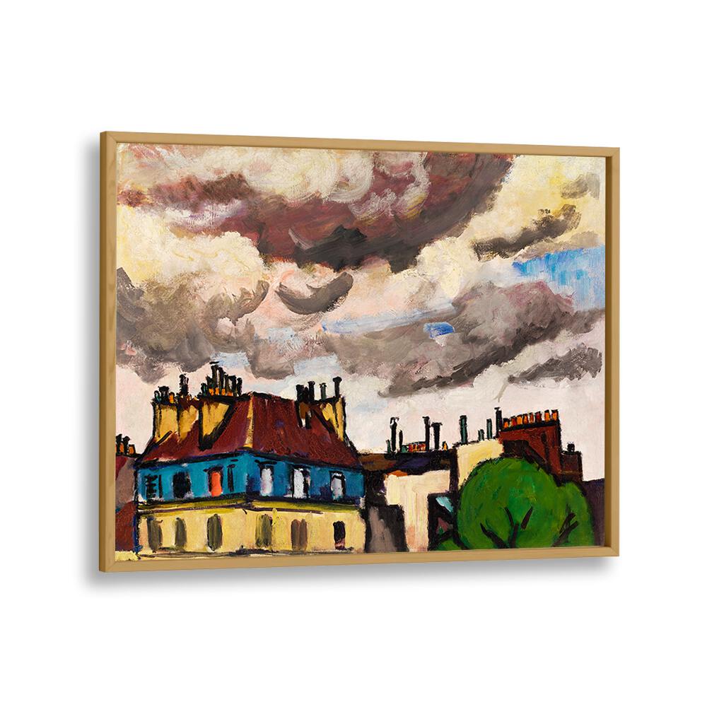 ROOFTOPS AND CLOUDS, PARIS (1910–1912)  , VINTAGE PAINTINGS