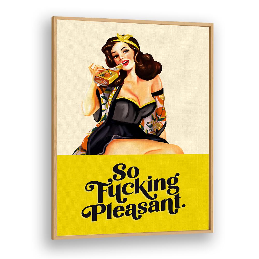 SO FUCKING PLEASANT ART DECO PINUP GIRL BY THE WHISKEY GINGER , WOMEN ILLUSTRATION PAINTINGS