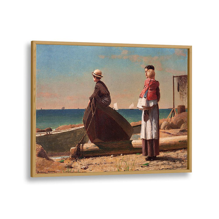 DAD'S COMING (1873)  , VINTAGE PAINTINGS