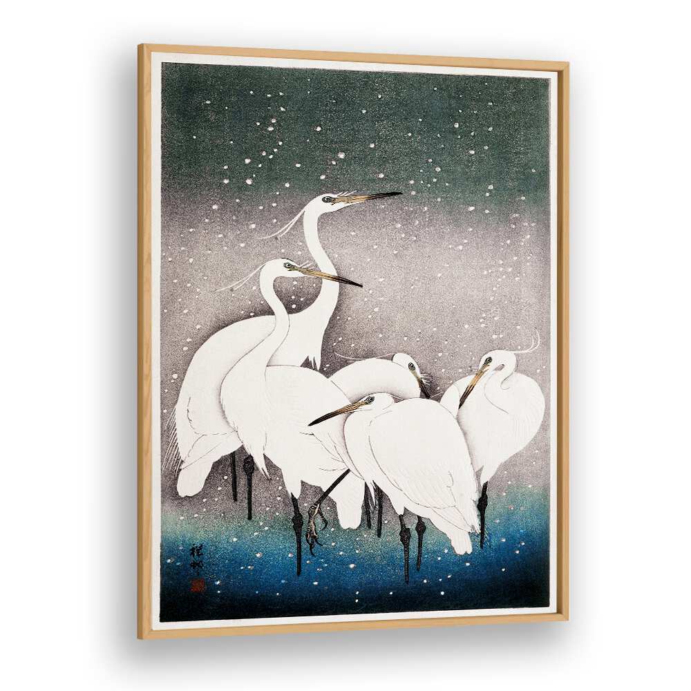 GROUP OF EGRETS (1925 - 1936)  , JAPANESE PAINTINGS , JAPANESE ART PRINTS