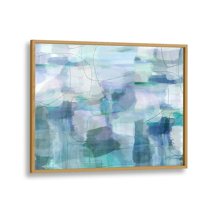 AQUARELLE BLUES II, ABSTRACT PAINTINGS features vibrant hues, enhancing any space with its captivating beauty.